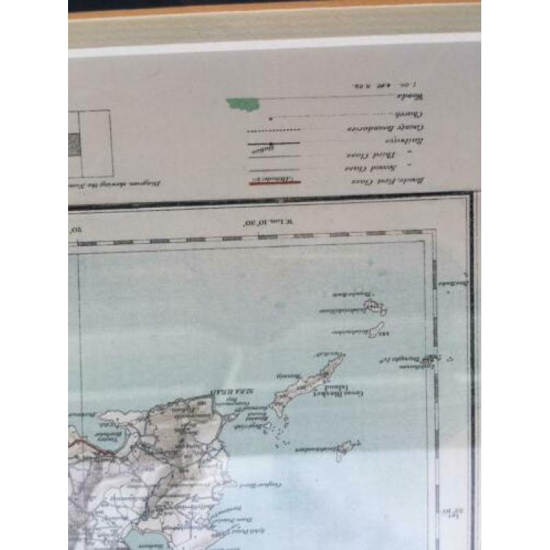 Antieke ordnance survey ireland uit 1904