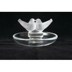 Vintage Lalique " Love birds" schaaltje, gemerkt