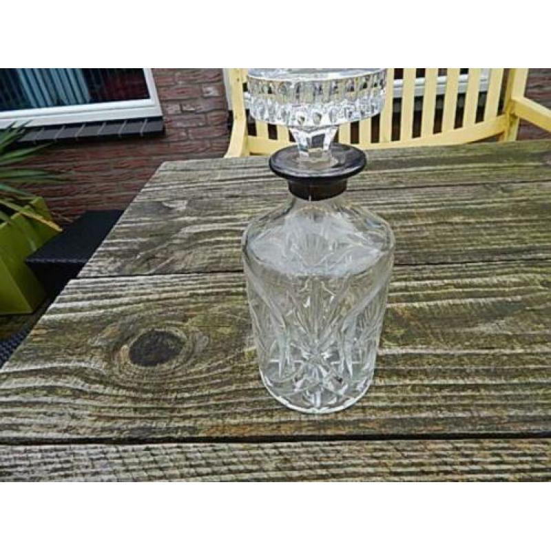 Nette Karaf Kristal - brocante landelijk likeur Vintage