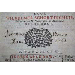 W. Schortinghuis - Innige Christendom 1742 (ex libris Henry)