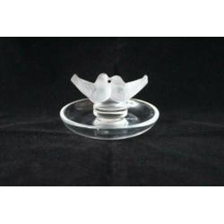 Vintage Lalique " Love birds" schaaltje, gemerkt