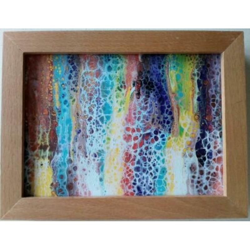 Acrylicpouring schilderijtjes