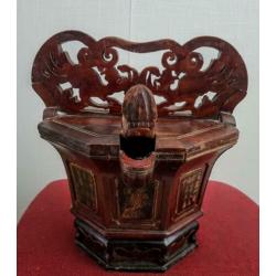 China kunst hout antiek rijst emmer hoogte 30 cm