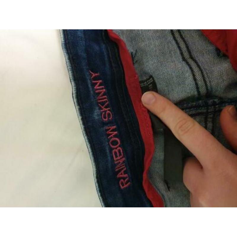 2x Skinny jeans maat 50