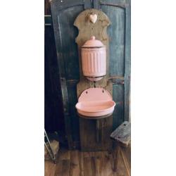 Lampet stel / lavabo emaille