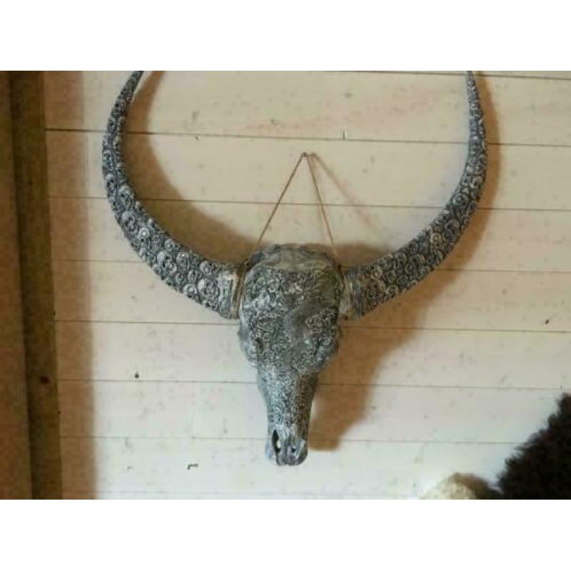 Skull 80cm breed met doodskoppen ZEER GAAF Bullinga