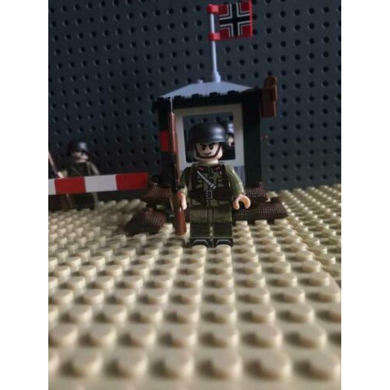 Lego M34 Duitse soldaat militair ww2 + gedetailleerde k98