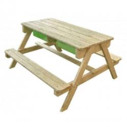 Sunny Dual Top picknicktafel en zand-/watertafel + krijtbord