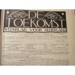 Fascisme1916 De Toekomst.Weekblad voor Nederland. nr 1-39 in