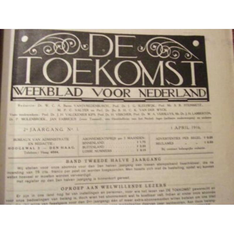 Fascisme1916 De Toekomst.Weekblad voor Nederland. nr 1-39 in