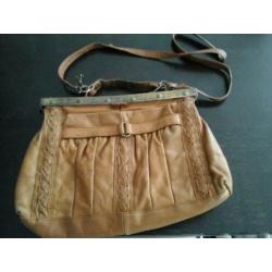 Vintage leder handtas