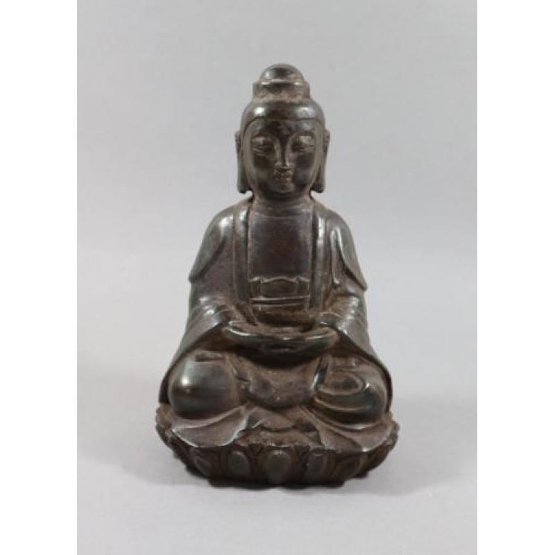 Bronzen boeddha met Dhyana Mudra China