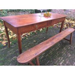 Tafel eettafel sidetable industriele bureau werktafel Frans