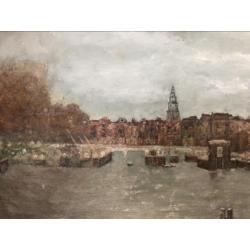 Olieverf Schilderij Amstel