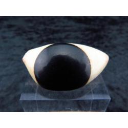 Big Egyptian eye made of alabaster and a serpentine pupil