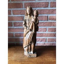 18e Eeuwse houten Madonna