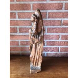 18e Eeuwse houten Madonna