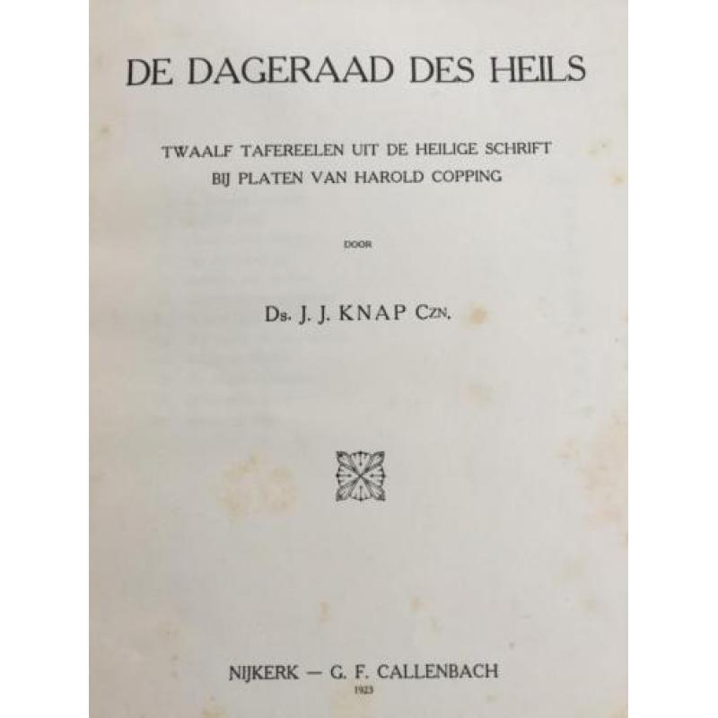 DE DAGERAAD DES HEILS (1923) + 12 tafereelen Heilige schrift