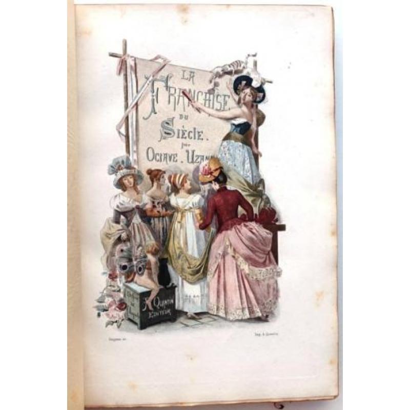 La Française du siècle 1886 (1e druk) Uzanne Fraaie band