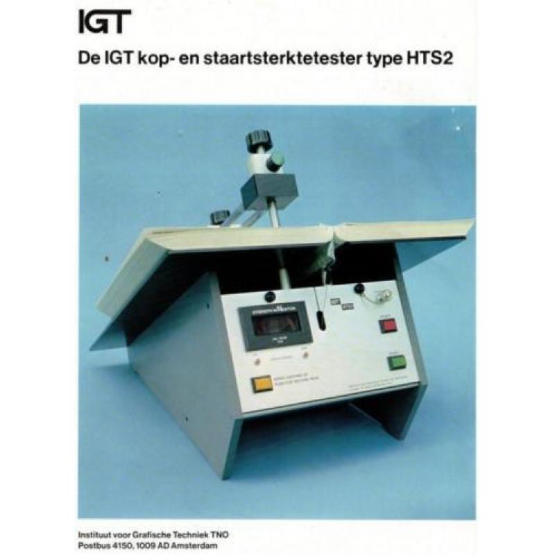 TNO IGT kop/staart sterktetester HTS2 kantoorantiek €195