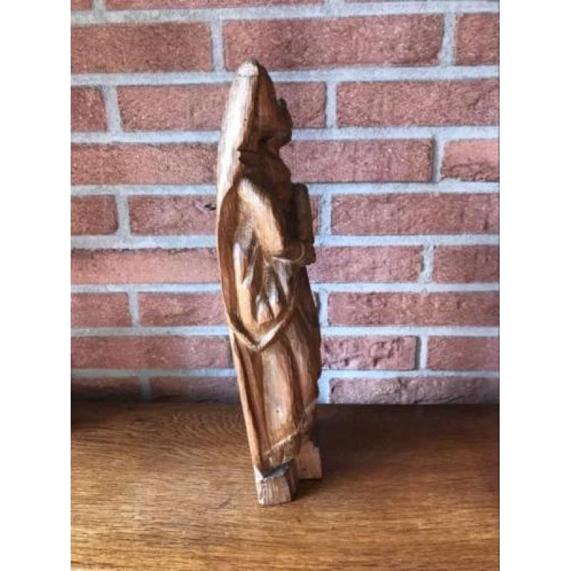 18e Eeuwse houten Madonna