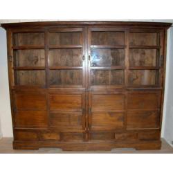 Teak houten buffetkast ANTIEK,servieskast,boekenkast,vitrine