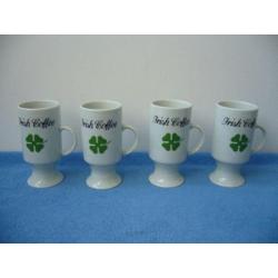 Irish Coffee bekers 4 stuks (45 jaar oud maar nooit gebruikt