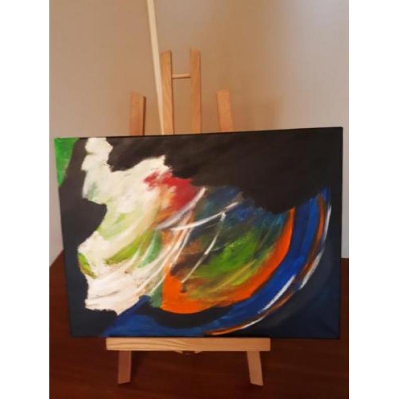 Mooi abstract doek 30x40