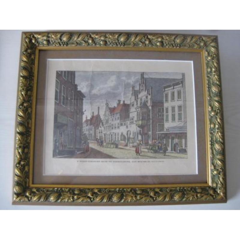 schilderij t'West -Indische Huis te Middelburg 36 cm x 30 cm