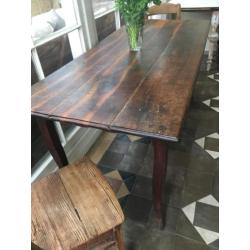 Tafel eettafel sidetable industriele bureau werktafel Frans