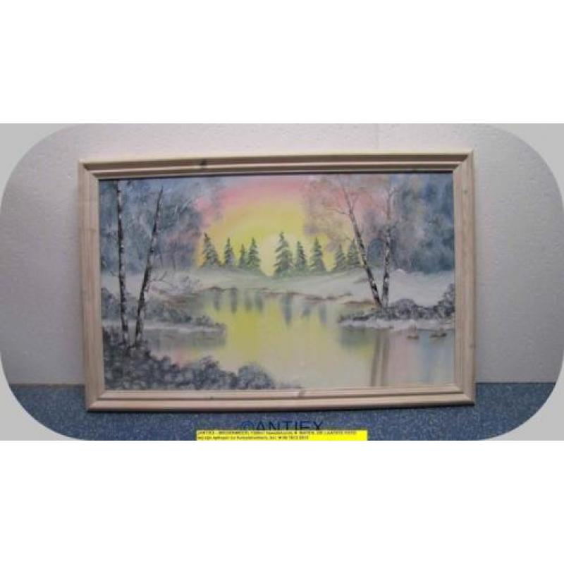 9690 - schilderij - winterlandschap - William James - € 35