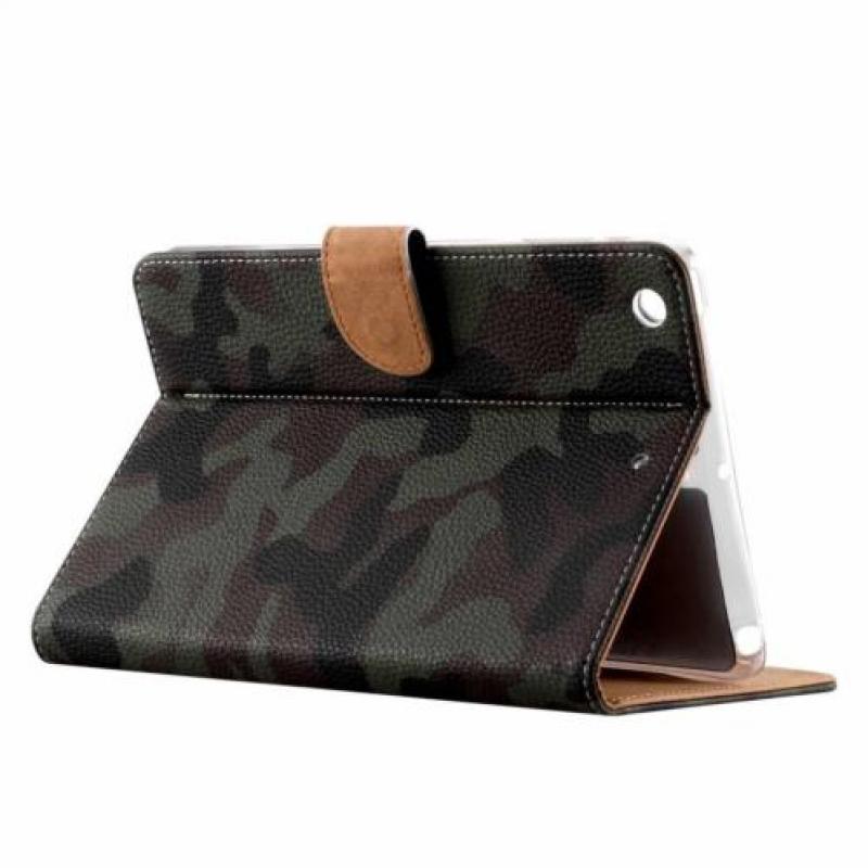 Ntech iPad mini 1 / 2 / 3 Donker Camouflage Design Booktype