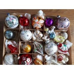 25 oude kerstballen kerstbal kerstversiering glas