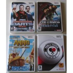 4 Nintendo Wii spellen compleet