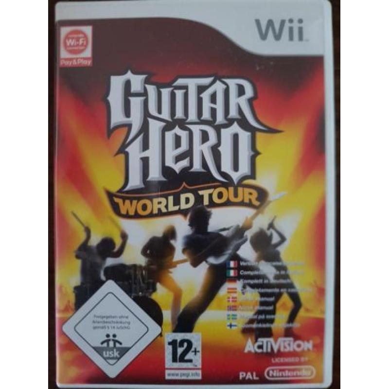 Guitar Hero World Tour Wii plus gitaar